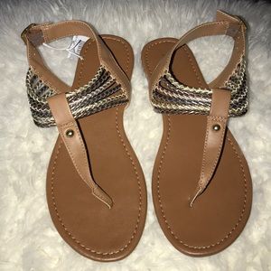 Tan American Eagle Sandals
